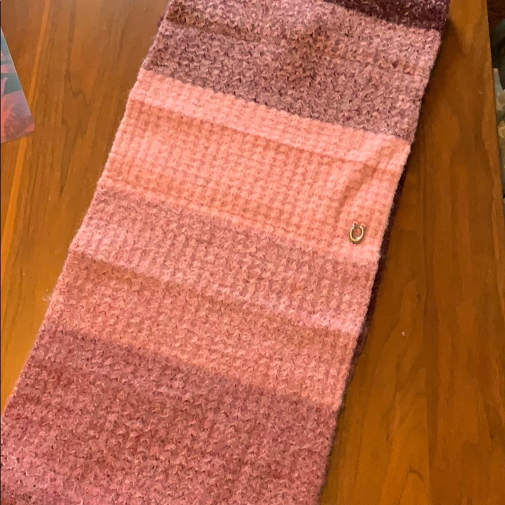 Coach infinity scarf -pink and plum color